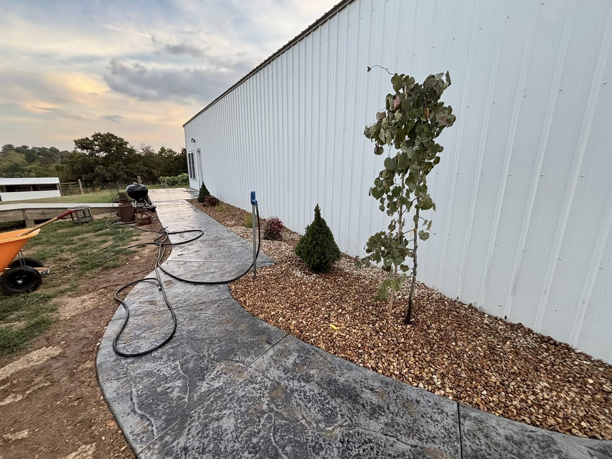 Sharp Edge Pathway Installation
