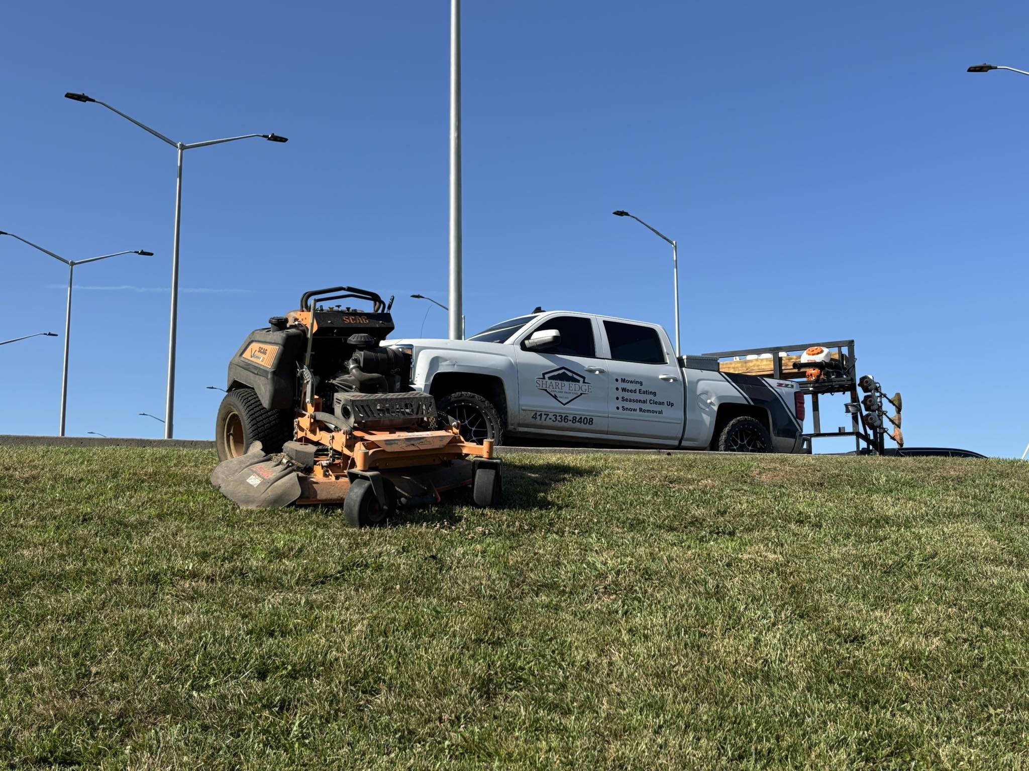 Sharp Edge Truck with Mower